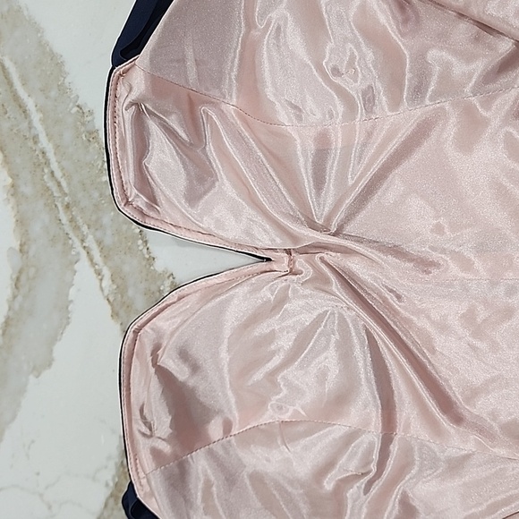 City Studio Navy cold shoulder cocktail dress, size 14W - Picture 3 of 7